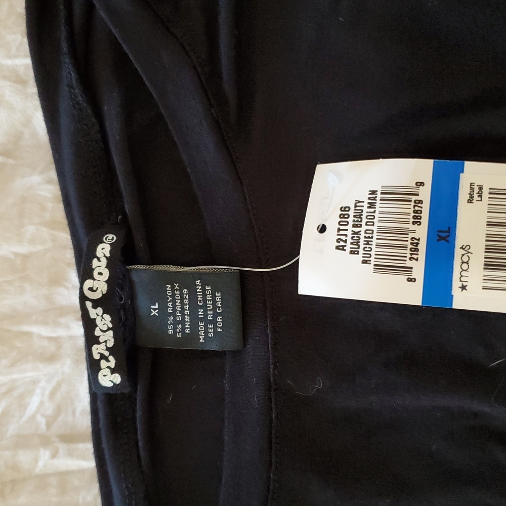 NWT Planet Gold Women's Black Shirt sx Xl - Picture 3 of 5
